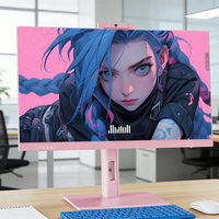 Brand New 24/27 Inch LCD AIO Desktop PC-Gaming All in One Computer with AMD AM4/AM5 Motherboard & CPU SSD+HDD Storage