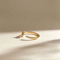 Bagues ouvertes de luxe Gaovo style classique, plaquées or 18 carats, en acier inoxydable, pour femmes, bijoux de mode, vente chaude