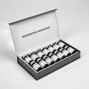 <span class=keywords><strong>Caja</strong></span> de Empaque para Viales de Péptidos con Logotipo Personalizado, Laminación Mate para Viales de Vidrio de 10 ml para Cuidado de la Piel - Product Image 1