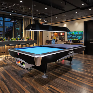 Table de billard américaine personnalisable TENGBO Pro 2025, 8 pieds/9 pieds, 4e génération, cadre en bois massif, 3 pièces, poches en cuir, utilisation en intérieur, TB-K2 - Product Image 1