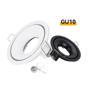 LED hai lớp trumpet <span class=keywords><strong>GU10</strong></span> Downlight đèn cup chủ MR16 chống chói Trần Spotlight đèn cơ sở với Khung bên ngoài phụ kiện - Product Image 4