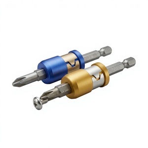 Adaptador de Brocas Magnético de Aluminio de Aviación de 6.35mm, 5 Piezas, Dorado y Azul, de Fácil Sujeción, para un Mantenimiento Eficiente - Product Image 3