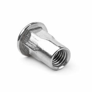 Bengu <b>Rivet</b> <b>Nut</b> M2 M3 M4 M5 304 Stainless Steel Flat Head Semi-Hexagonal Through Hole Grade A A2-70 - Product Image 2