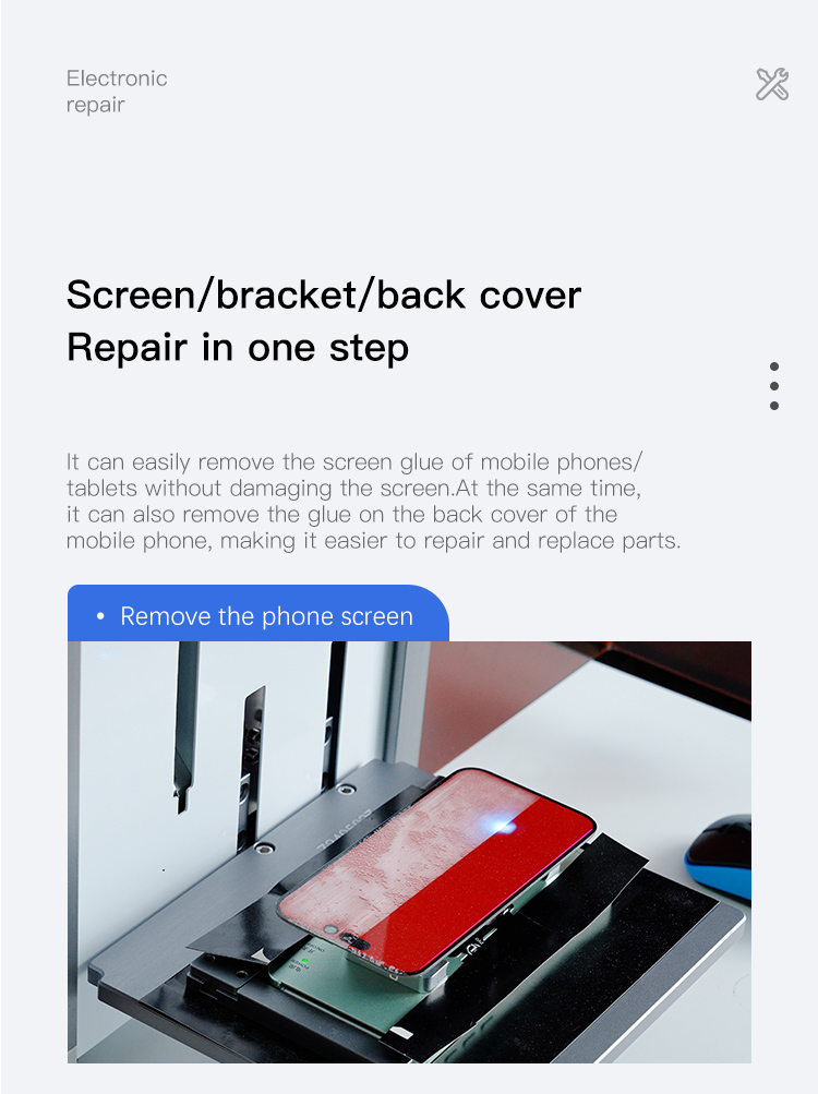 back cover laser removal machine