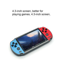 Console de jeu portable X7 à écran 4,3 pouces, très vendue, avec Wi-Fi, 3000 jeux intégrés et 8 Go de stockage