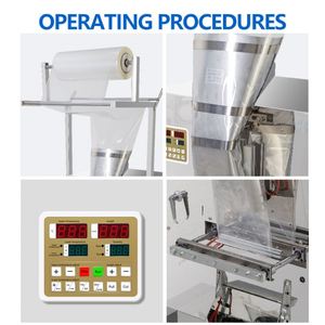 Machine de remplissage et d'emballage verticale automatique pour sachets de sucre 5g, granulés en bâtonnets 1kg, avec étiquetage alimentaire sur film papier - Product Image 6
