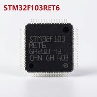 STM32F103RET6 Baru dalam Paket Mikrokontroler STM32 LQFP-64(10x10) Cortex-M3 MCU 512 KB Flash 72 MHz CPU STM32F103 Ic Hips