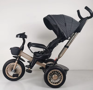 Triciclo para Bebés 4 en 1 en Oferta, Cochecito con Certificación CE, Triciclo Económico para Bebés, Triciclo de 3 Ruedas - Product Image 6