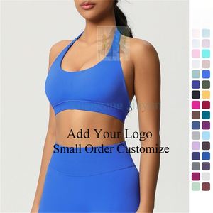 Summer Nude Yoga <strong>Vest</strong> <strong>Women</strong> Hanging Neck Sports Underwear with Chest Pad Fitness Bra Quick Dry Yoga Wear - Product Image 2