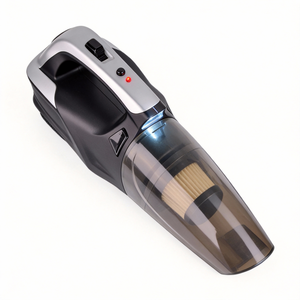 Aspirateur de voiture 12V efficace avec compresseur d'air numérique et lampe LED, idéal pour les chauffeurs de VTC et les voyageurs nocturnes - Product Image 1