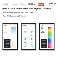 Tuya 5 US Akıllı Kontrol Paneli, Zigbee Hub Sesli Kontrol ve Akıllı Sahne Otomasyonu ile