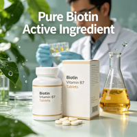 Comprimés de mélange complexe de biotine |   Complément alimentaire naturel pour cheveux, peau et ongles pour adultes, biotine + zinc + sélénium, sans conservateurs