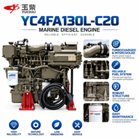 Moteur diesel marin Yuchai série YC4FA YC4FA130L-C20 95 kW 130 ch 3100 tr/min 4 cylindres pour bateau rapide et navire commercial