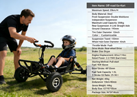 Kart à essence haute performance tout-terrain pour adultes – Chariot de luxe abordable pour la course sportive en extérieur