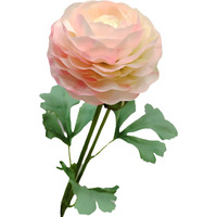 Bunga Buatan Realistis Dua Kepala Peony Lotus Melaleuca Tea Rose Sentuhan Lembut Seperti Asli untuk Properti Fotografi, Dekorasi Rumah, Hari Valentine