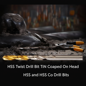 Hss Twist <b>Drill</b> <b>Bit</b> TiN Coated On Head Hss And Hss Co <b>Drill</b> <b>Bits</b> - Product Image 3