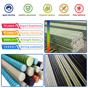Sợi thủy tinh cốt thép gfrp cốt thép FRP cốt thép đường kính 3-40mm cho xây dựng cắt-to-kích thước xử lý dịch vụ có sẵn - Product Image 2