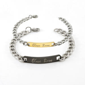 <span class=keywords><strong>Pulseras</strong></span> de acero inoxidable con diseño de letra inglesa geométrica elegante '<span class=keywords><strong>A</strong></span>' <span class=keywords><strong>para</strong></span> <span class=keywords><strong>parejas</strong></span>, joyerí<span class=keywords><strong>a</strong></span> remota de moda elegante, regalo perfecto - Product Image 5