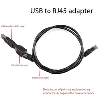 Adaptador RJ45 a USB2.0, Conector Dedicado para Depuración RJ45 Macho a USB Hembra 8P8C BBU3900 3910, Adaptador USB Macho a RJ45 Hembra