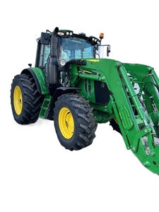 Tracteur utilitaire John Deere 6120M 120HP d'occasion 2021 avec composants moteur, pompe à engrenages et moteur à roues pour fermes - Product Image 5