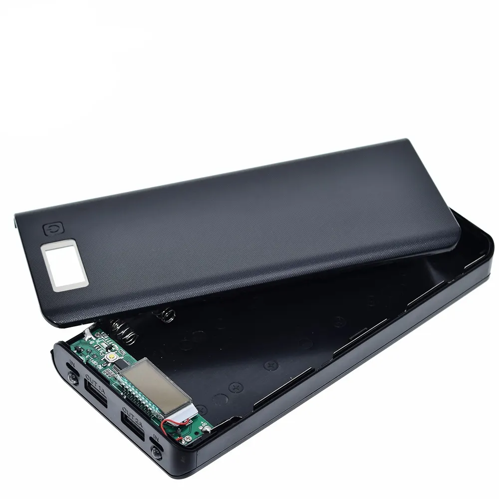 8x18650 DIY tragbare Batterie Power Bank Shell Case Box LCD-Display Power bank Box für DIY KIT Power bank 18650