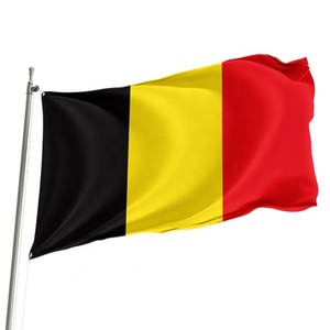 Drapeau belge 3x5 pieds en polyester en stock pour festival culturel, événement extérieur, décoration – Stock disponible en Belgique - Product Image 4