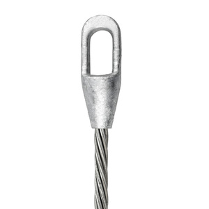 高張力鋼ケーブルワイヤーロープスリングリフティングスリングクローズドオープンウェッジソケット付き - Product Image 1