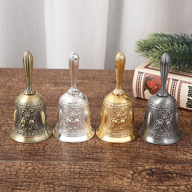 Stylish Nordic & European Style Hand-Cranked Bell for Restaurants Hotels Kindergartens Serving Dishes Weddings & Parties