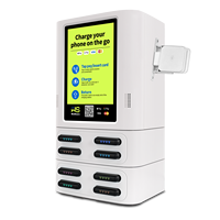 Kiosque de recharge portable à 8 emplacements avec écran tactile, station de location de batteries partagées