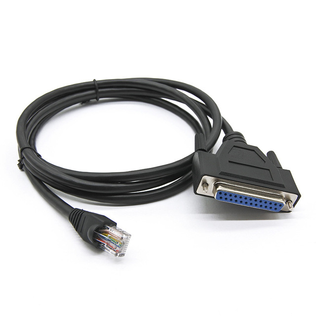 DB25 RJ45 PVC Console Cable Connector for Computer Tin Plated Copper Conductor Cisco Router RS232 Network Cable