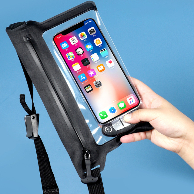 Summer Beach Pool Waterproof EVA/PVC Phone Pouch Crossbody Dry Bag for Phone Protection Compatible