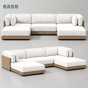 Hotel Modern Sofa Set <strong>Garden</strong> <strong>Teak</strong> Outdoor <strong>Furniture</strong> Aluminum Wood Patio Outdoor Couch Sectional <strong>Teak</strong> Luxury <strong>Garden</strong> Sofa Set - Product Image 5