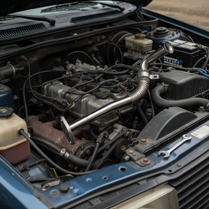 ท่อ EGR เหล็ก QSP ความหนา1.5มม. สำหรับรถขนส่ง Iveco ในชีวิตประจำวัน1983-1989 T5 2.5TDI โมเดล070131521H ผิวเรียบ - Product Image 3