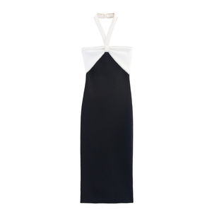 black long vintage dress Orchid Housekeeping Dress Black – Hotel Uniform Shop main image 1