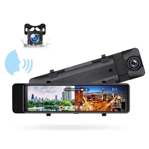 Camera Hành Trình Điều Khiển Giọng Nói Maustor 2K 10.88 Inch Camera Phía Sau Xe Hơi Camera 3D 360