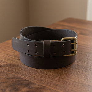 Ceinture carrée tressée en cuir de vachette pour homme BS INTERNATIONAL NA234, boucle en acier de luxe, qualité supérieure, écologique, style vintage - Product Image 1