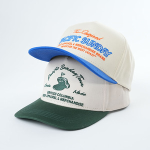 2 tonos 5 paneles un marco personalizable dos colores alta calidad logotipo bordado personalizado gorras de béisbol gorras para hombres - Product Image 4