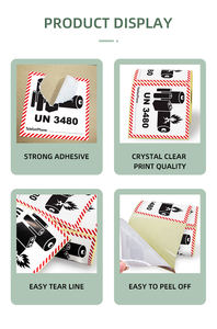 Autocollants d'avertissement de danger pour batteries lithium-ion <span class=keywords><strong>UN</strong></span> <span class=keywords><strong>3480</strong></span> <span class=keywords><strong>UN</strong></span> 3481 - Product Image 6