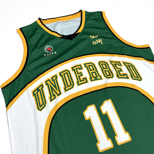 Jersey Basket Sublimasi Grosir Logo Bordir Kustom Seragam Basket Klasik - Product Image 2