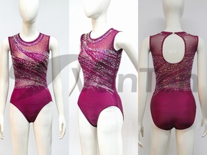 Offre Spéciale – <span class=keywords><strong>Justaucorps</strong></span> de Gymnastique à Manches Longues/Sans Manches pour Filles, avec Strass Intégraux, et <span class=keywords><strong>Justaucorps</strong></span> de Danse pour Femmes Adultes – Conception Gratuite - Product Image 3