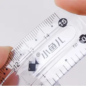 Factory custom 15cm Flexible Measuring Tool Set Customized Shatterproof Plastic Pvc Soft Ruler Set