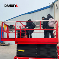 Plateforme élévatrice mobile DAHUI 6m, hauteur de travail 8m, élévateur à ciseaux électrique, nacelle de travail aérienne, pieds pliables, certifiée CE ISO