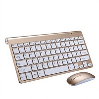 Ensemble clavier et souris sans fil 2,4 GHz étanche et ergonomique pour ordinateur portable, usage domestique et bureautique, fonction silencieuse, en stock
