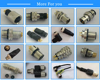 Conector Hembra Recto de 4 Pines M16 para Panel, Montaje Frontal en PCB, para Embalaje, Etiquetado y Logística