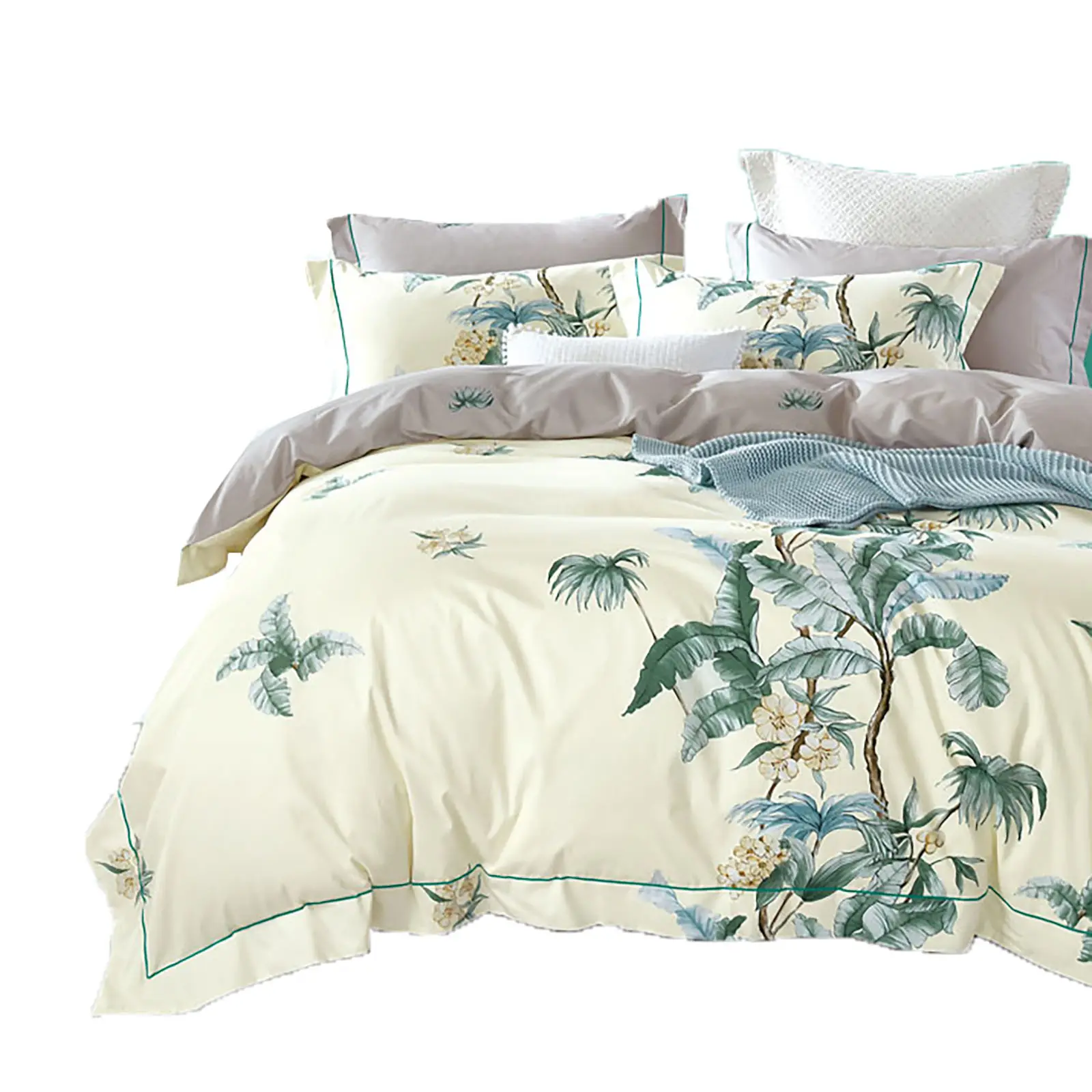 bed sheet 100% cotton printed fashion luxury flowers Eastern Europe flat sheet