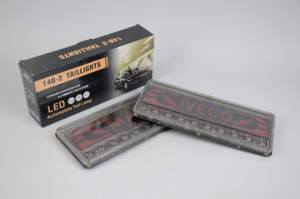 33 см светодиодный задний фонарь для грузовиков, <span class=keywords><strong>12</strong></span>В/24В, водонепроницаемый, для тяжелых грузовиков и прицепов, дизайн с логотипом Iveco - Product Image 4