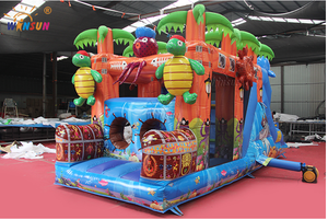 WINSUN Treasure Islands Jeux gonflables combinés, jeux gonflables d'intérieur, jeux gonflables Run Ride 5k, terrain de football gonflable Soirt - Product Image 5