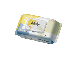 Lingettes Premium pour les mains et <span class=keywords><strong>la</strong></span> bouche des bébés avec couvercle, douces et non irritantes, pour le nettoyage domestique, 80 lingettes par paquet. - Product Image 1