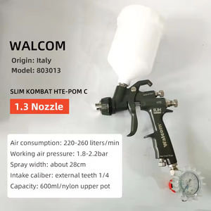 Aerógrafo Italiano Original <span class=keywords><strong>Walcom</strong></span> con Boquilla de Acero Inoxidable de 1.3 mm, Pulverizador de Barniz/Pintura, Herramientas Neumáticas para Automóviles, Personalizable OEM - Product Image 4