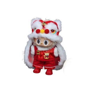 Vêtements de poupée Rabbubudo, Costume de danse du lion, tenue rouge pour poupées de 13 à 17Cm, accessoires du Nouvel An et du Festival du printemps, unisexe - Product Image 5